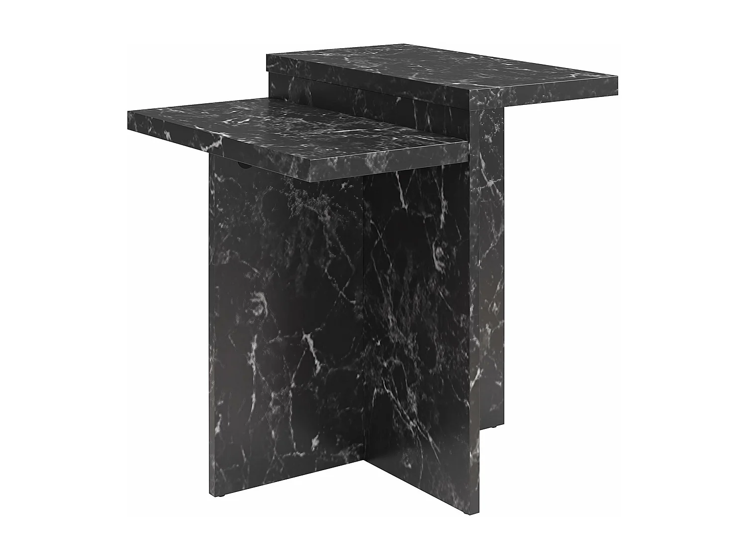 Brielle | Table basse en aspect marbre noir