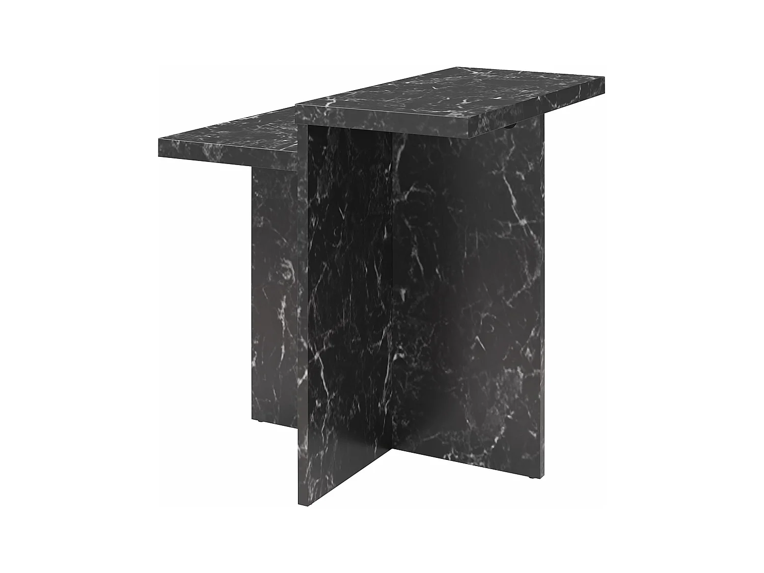 Brielle | Table basse en aspect marbre noir