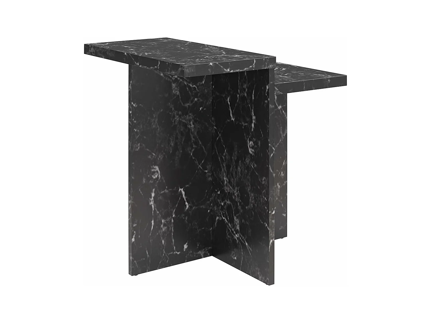 Brielle | Table basse en aspect marbre noir
