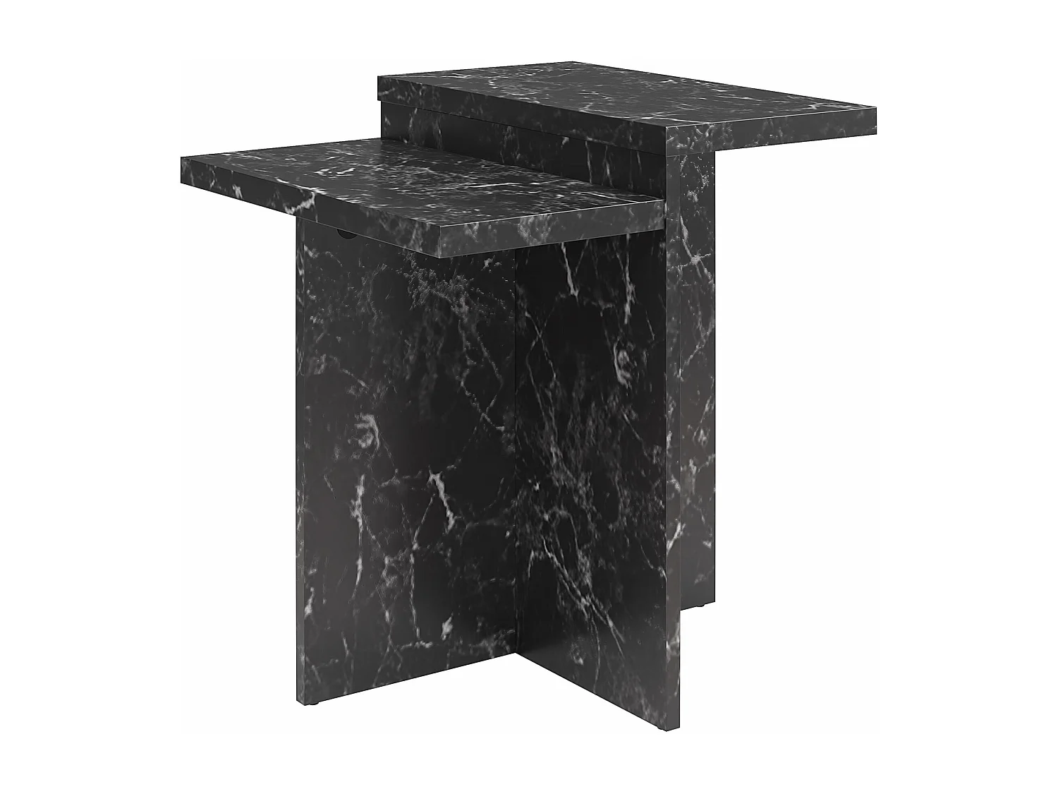Brielle | Table basse en aspect marbre noir