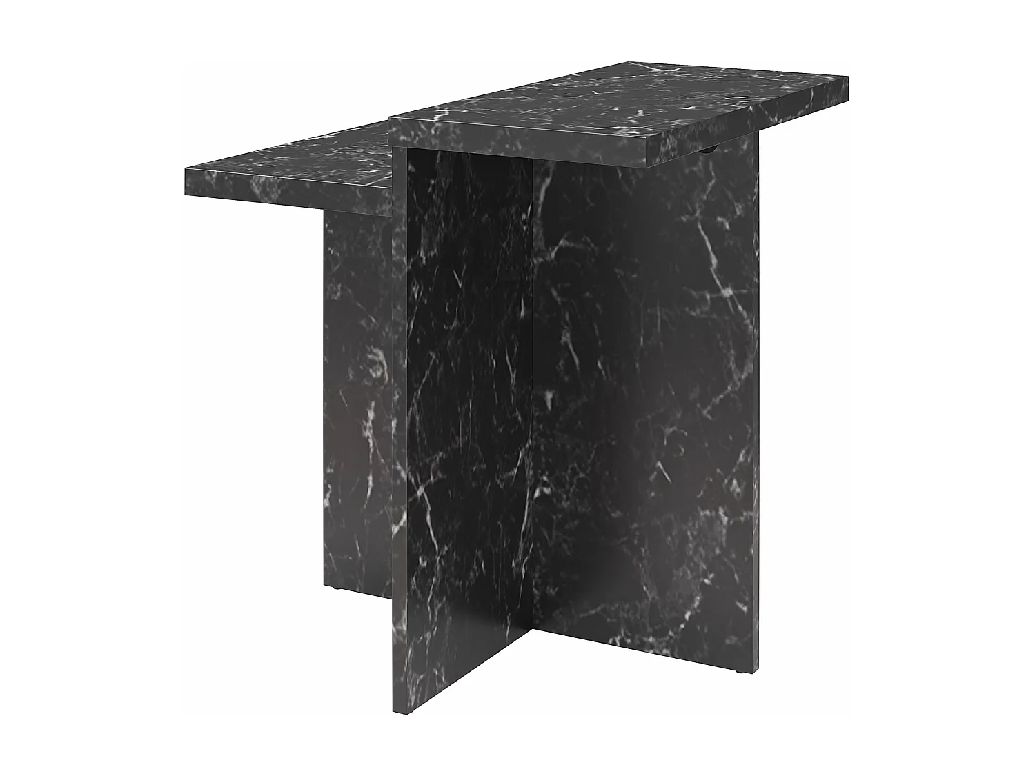 Brielle | Table basse en aspect marbre noir