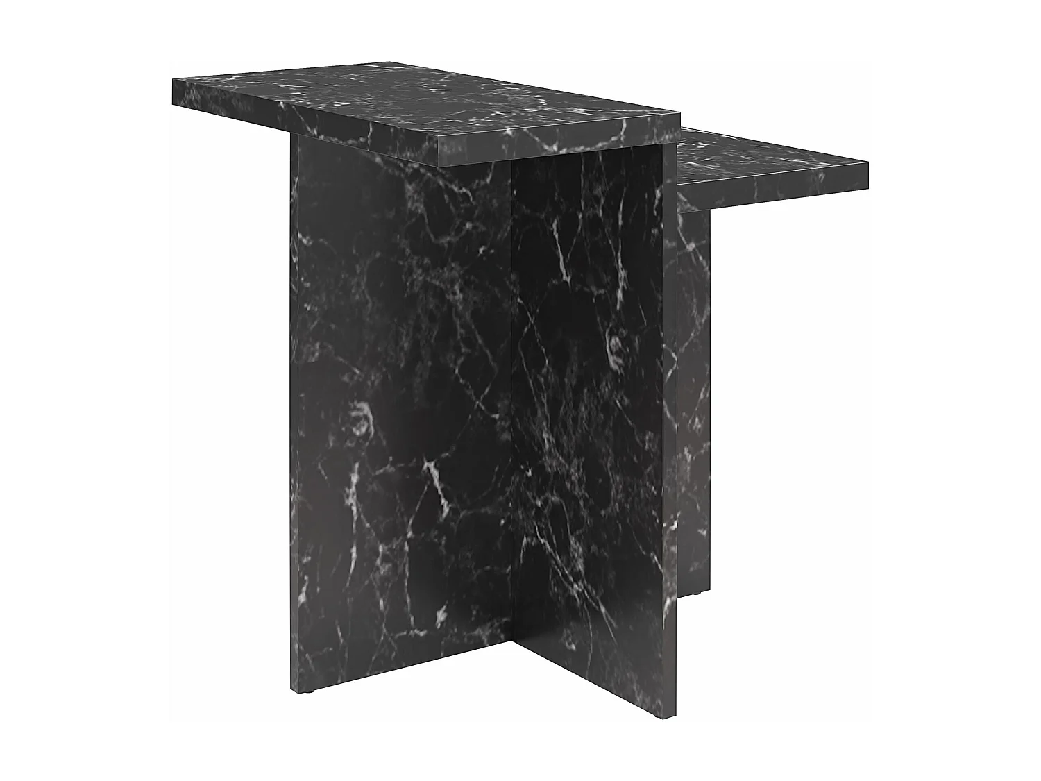 Brielle | Table basse en aspect marbre noir