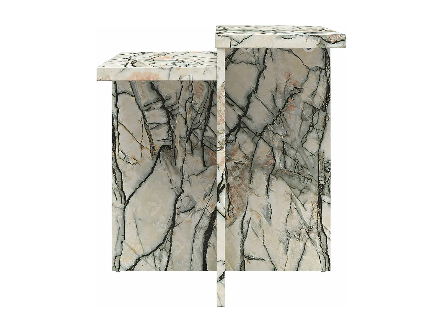 Brielle | Mesa de Centro con Efecto de Mármol ónix