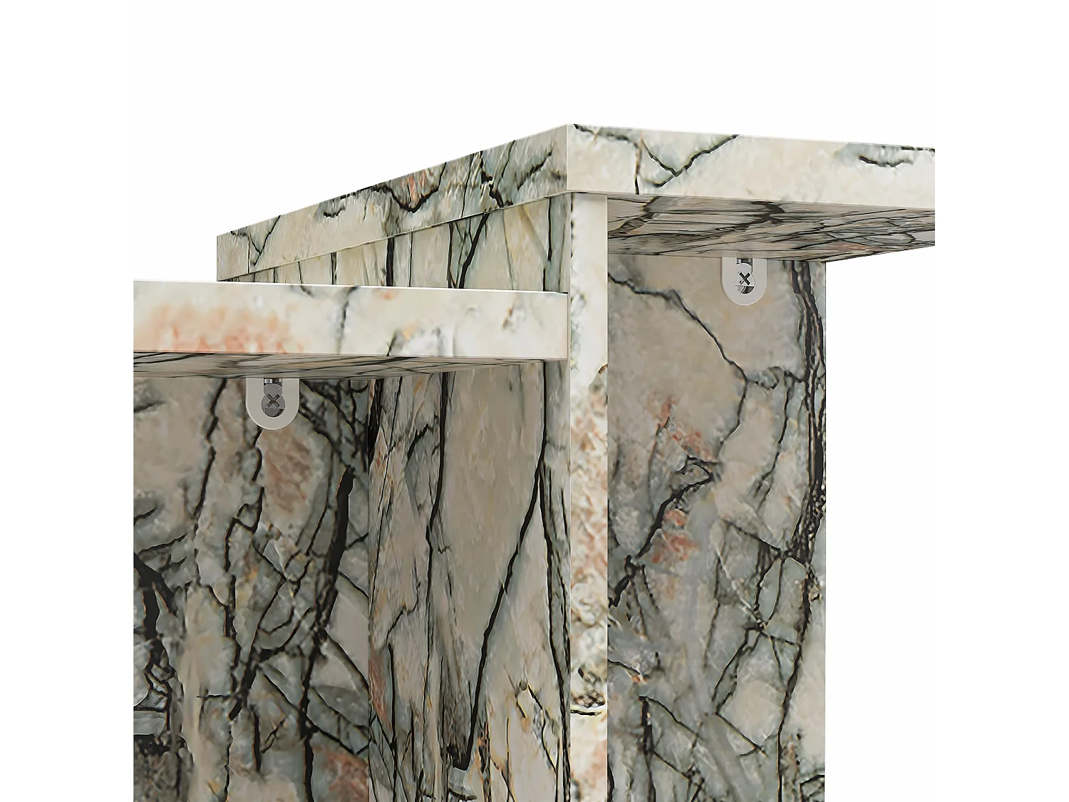 Brielle | Mesa de Centro con Efecto de Mármol ónix