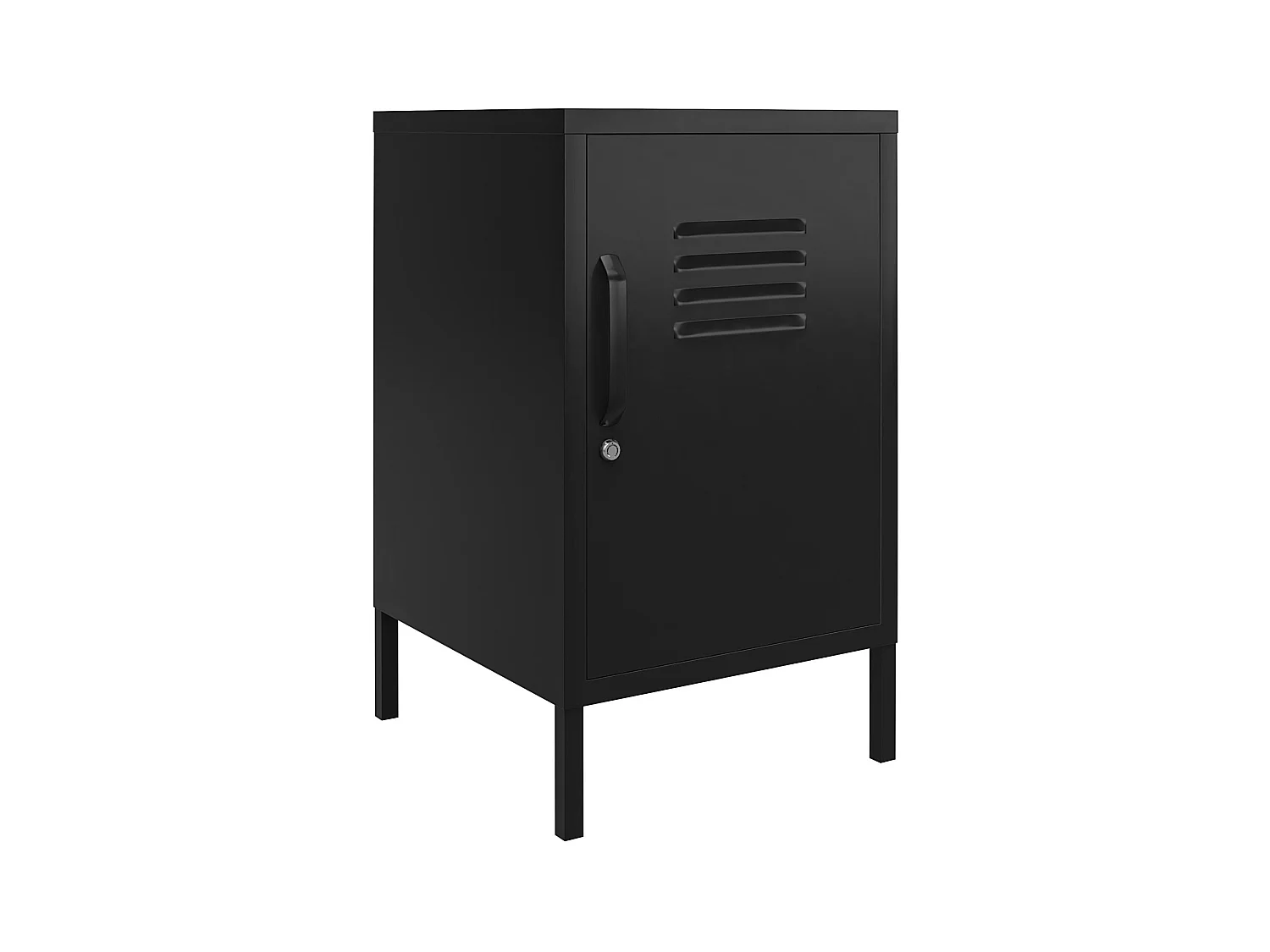 Mission District | Table d'appoint avec 1 porte Métal noir