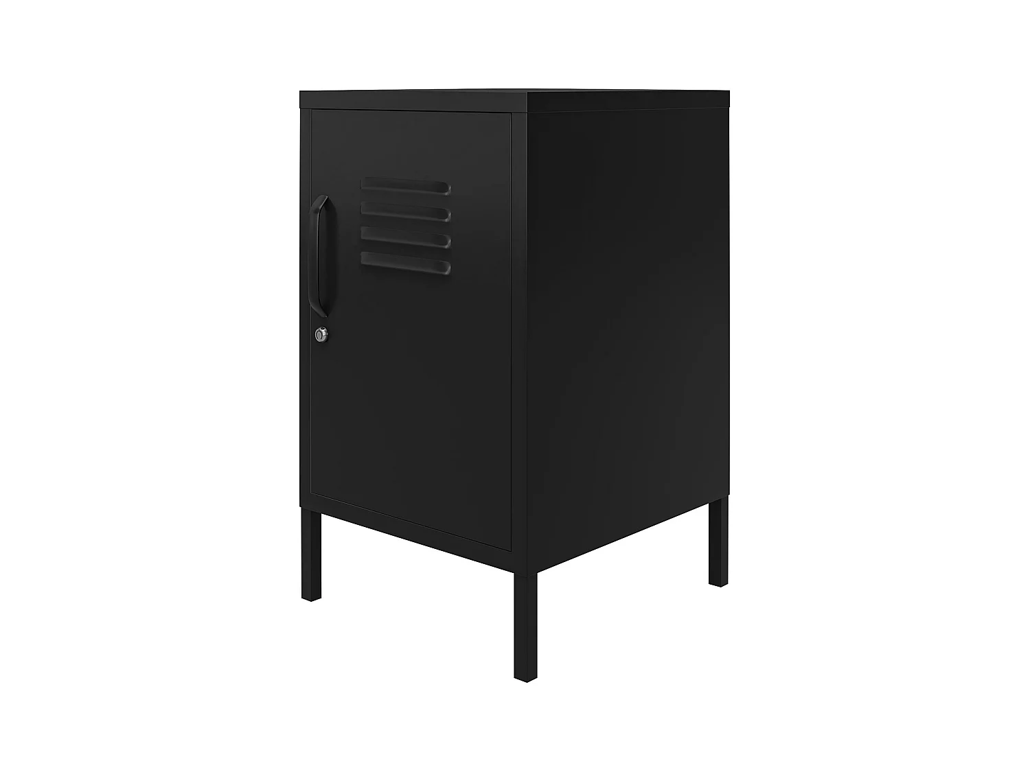 Mission District | Table d'appoint avec 1 porte Métal noir