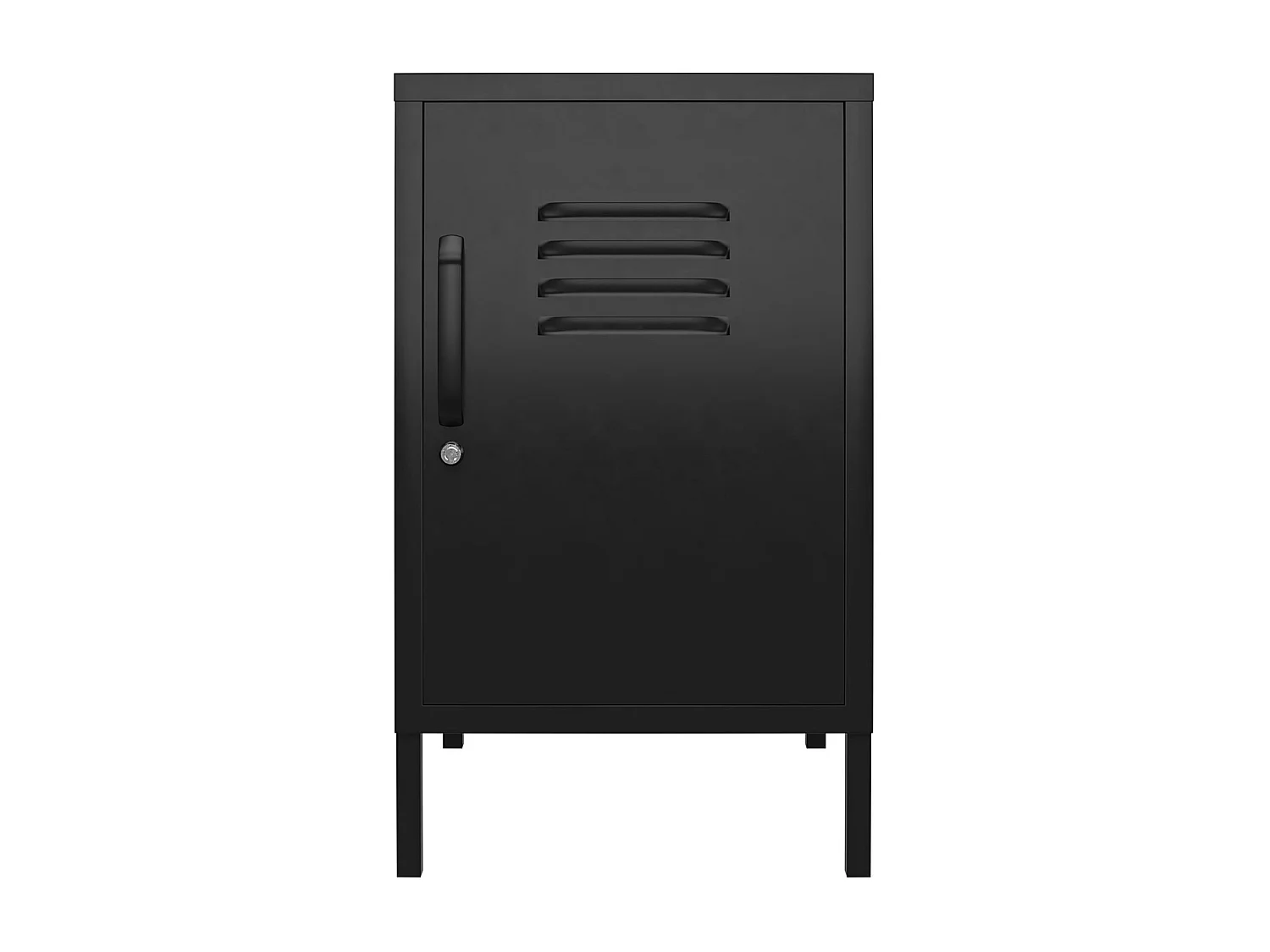 Mission District | Table d'appoint avec 1 porte Métal noir