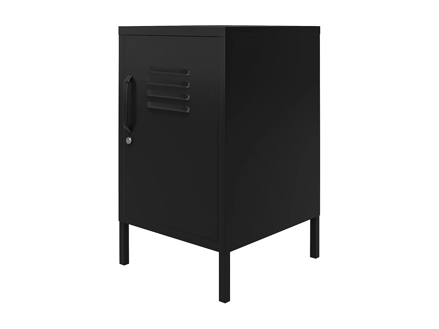 Mission District | Table d'appoint avec 1 porte Métal noir