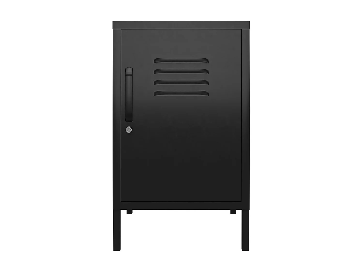 Mission District | Table d'appoint avec 1 porte Métal noir