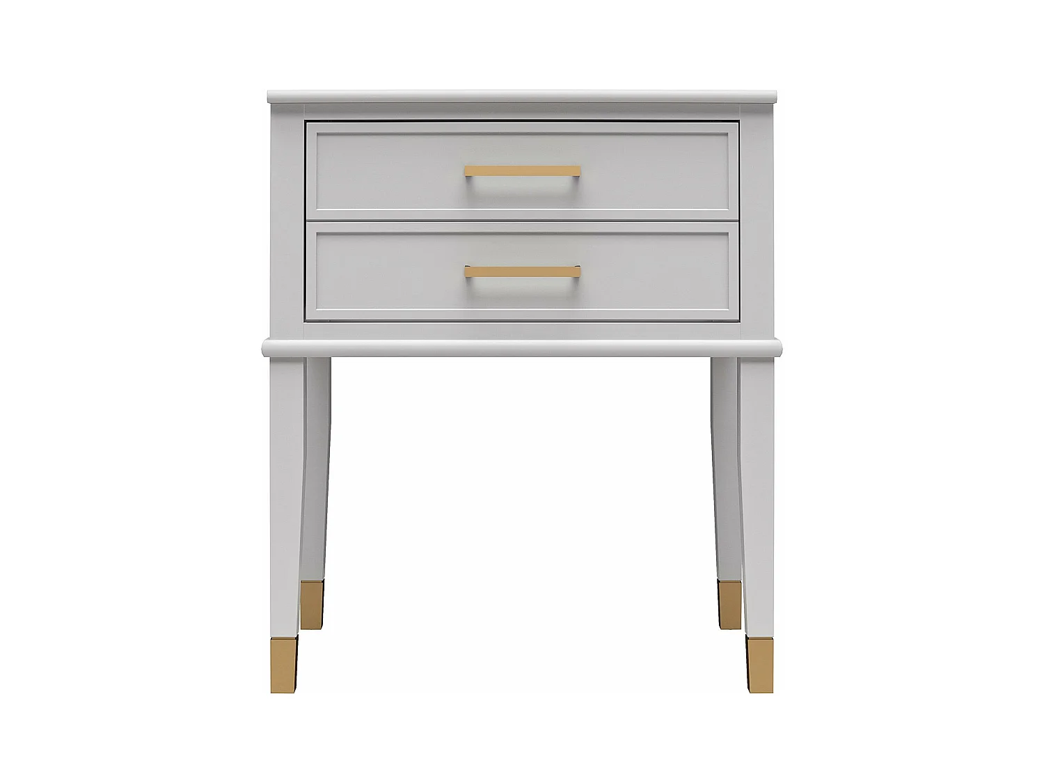 Westerleigh | Table d'appoint avec 1 tiroir en MDF gris