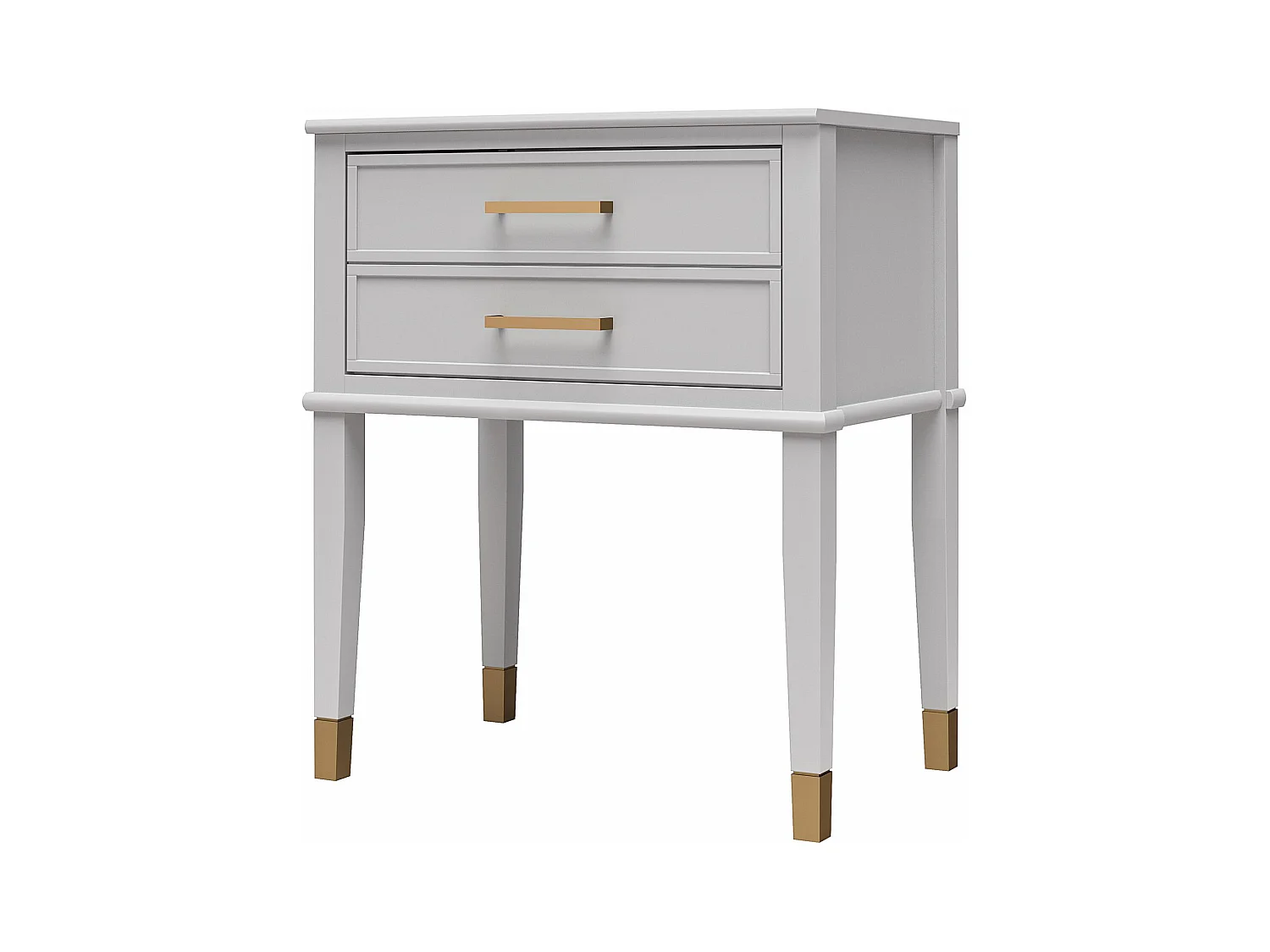 Westerleigh | Table d'appoint avec 1 tiroir en MDF gris