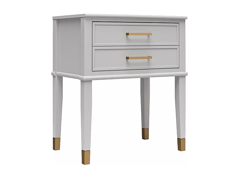 Westerleigh | Table d'appoint avec 1 tiroir en MDF gris