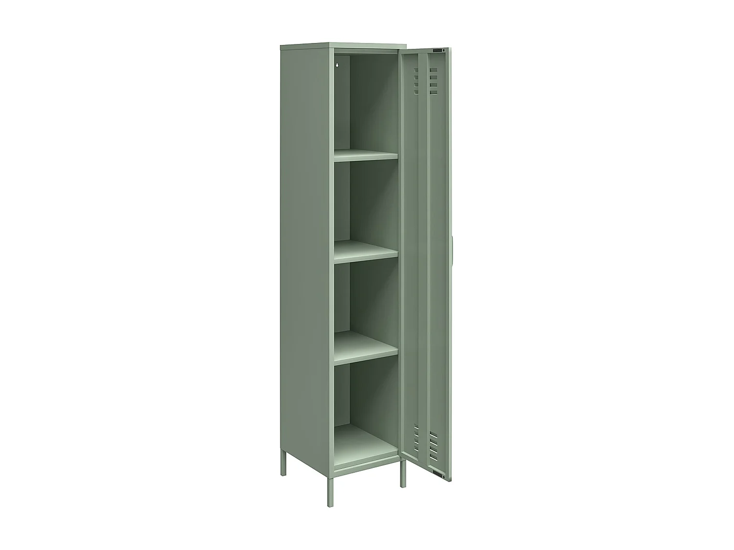 Mission District | Armoire vestiaire à 1 porte en métal vert