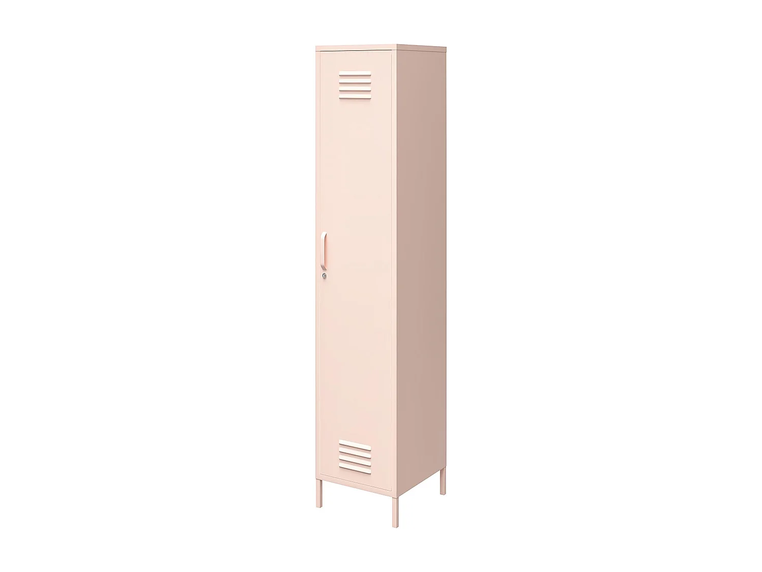 Mission District | Armoire vestiaire à 1 porte en métal rose