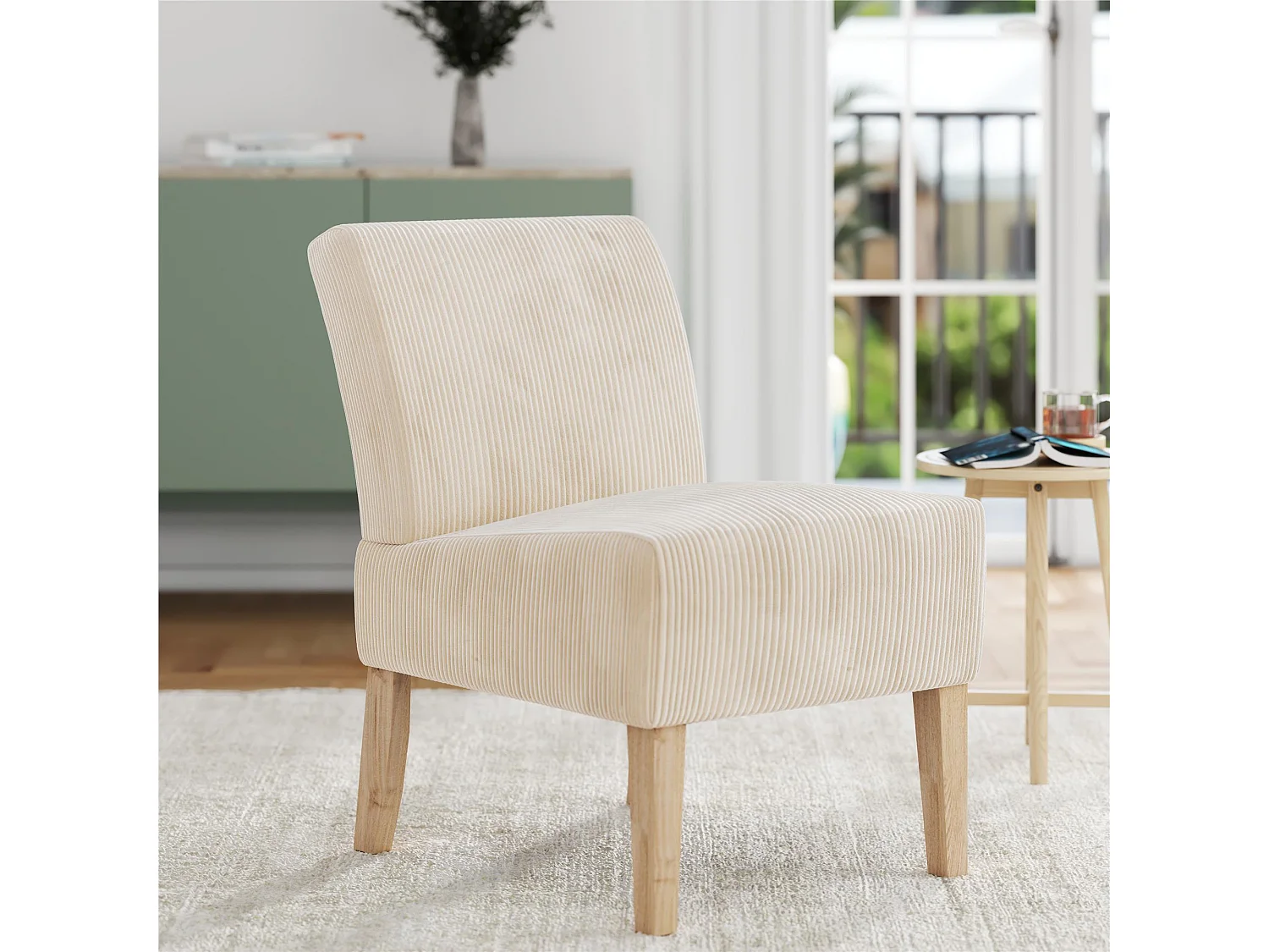 Hazen | Fauteuils en tissu ivoire