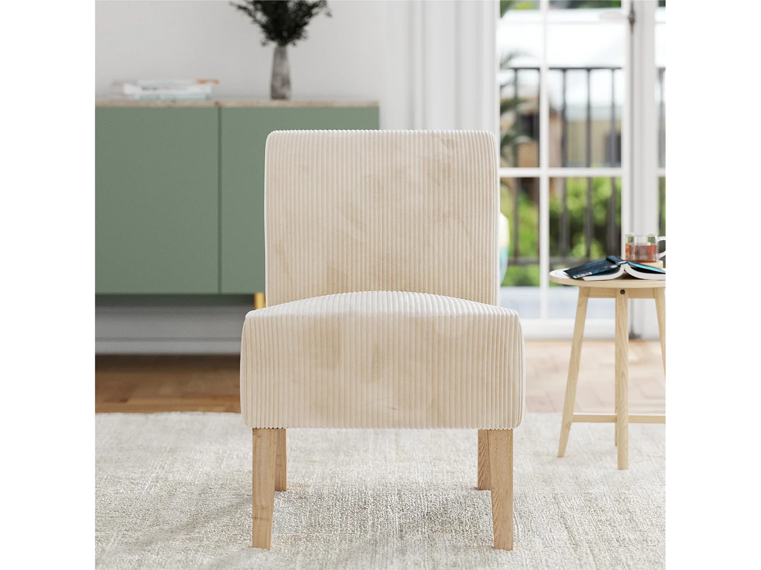 Hazen | Fauteuils en tissu ivoire