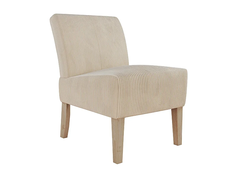 Hazen | Loungestoel in Ivoorkleurige Stof