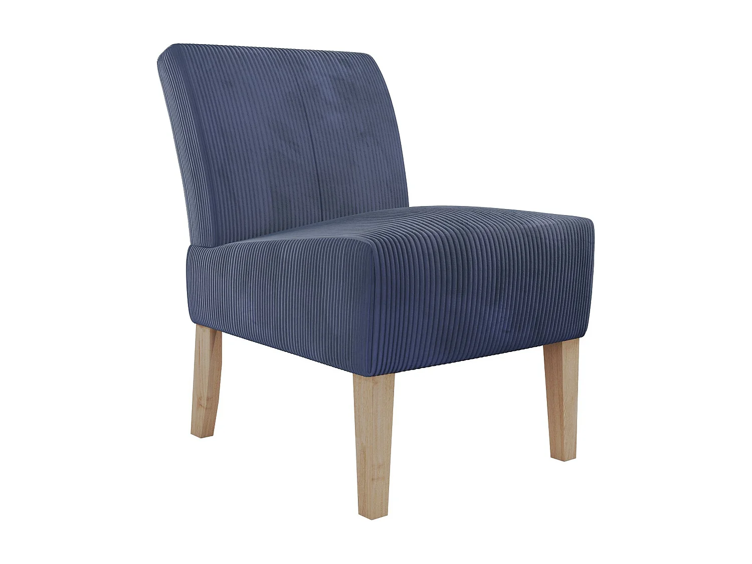 Hazen | Loungestoel in Marineblauwe Stof