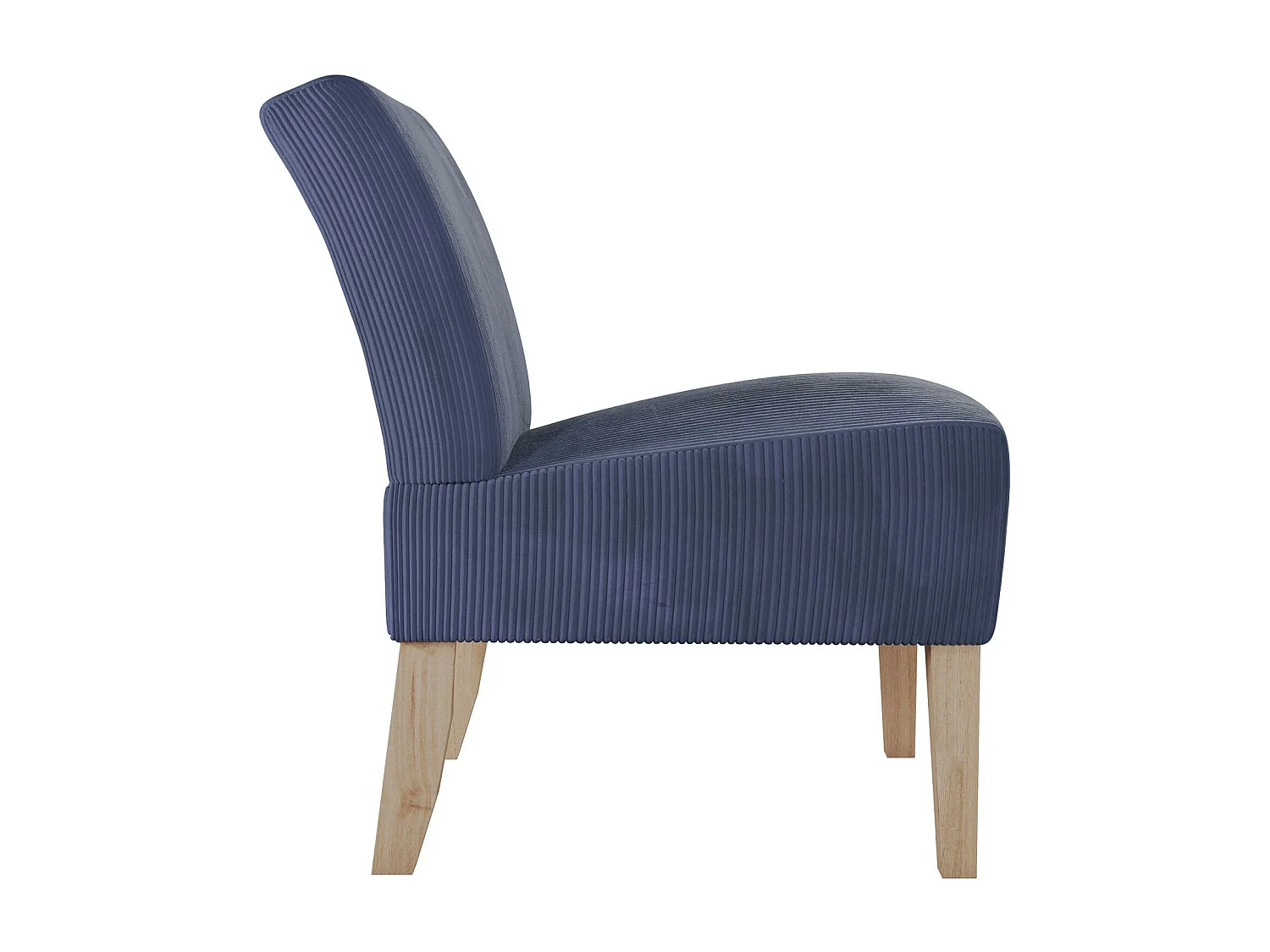 Hazen | Loungestoel in Marineblauwe Stof