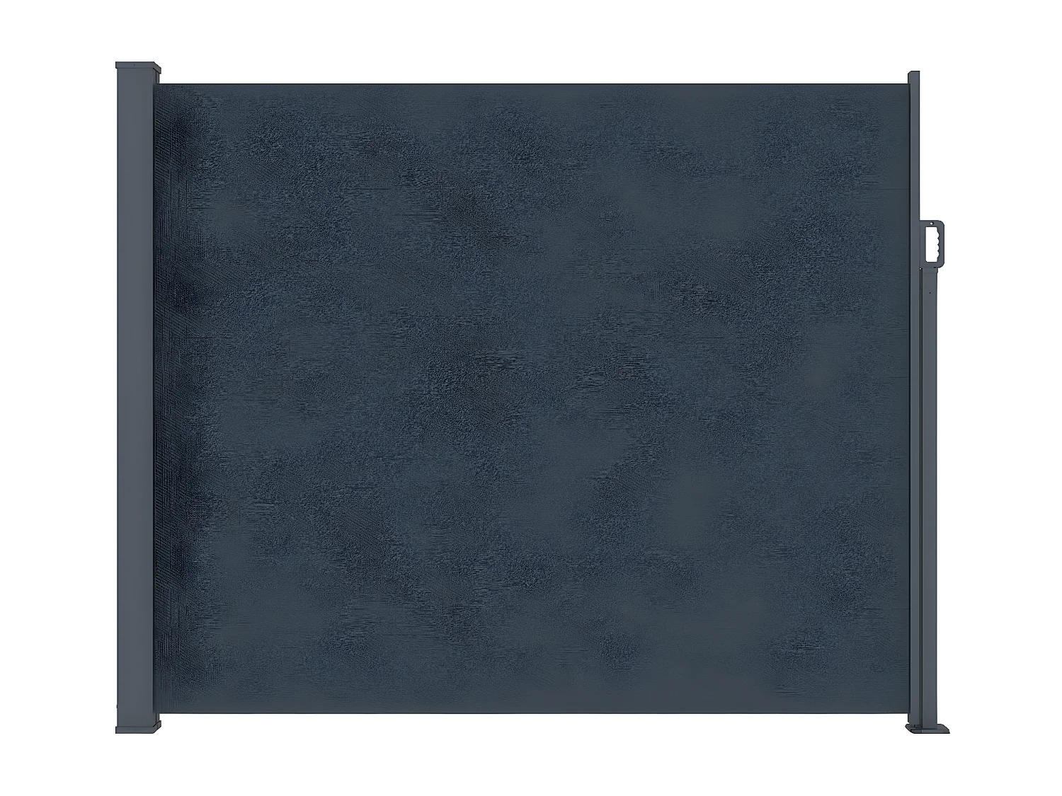 Uittrekbaar aluminium en polyester buiten windscherm - 300 x 160 cm - Grijs