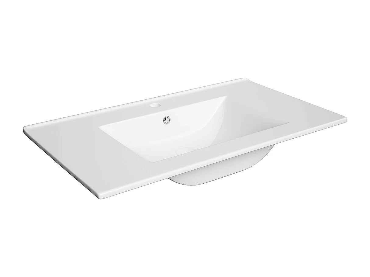 Set di mobili da bagno con lavabo Livia bianco 80cm
