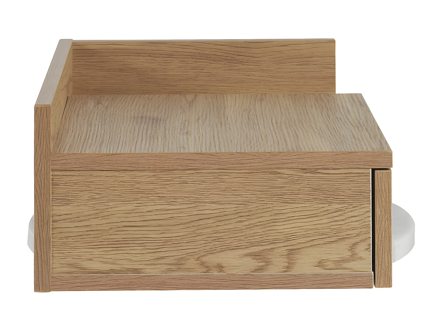 Comodino pensile finitura legno rovere chiaro con cassetto NASTY