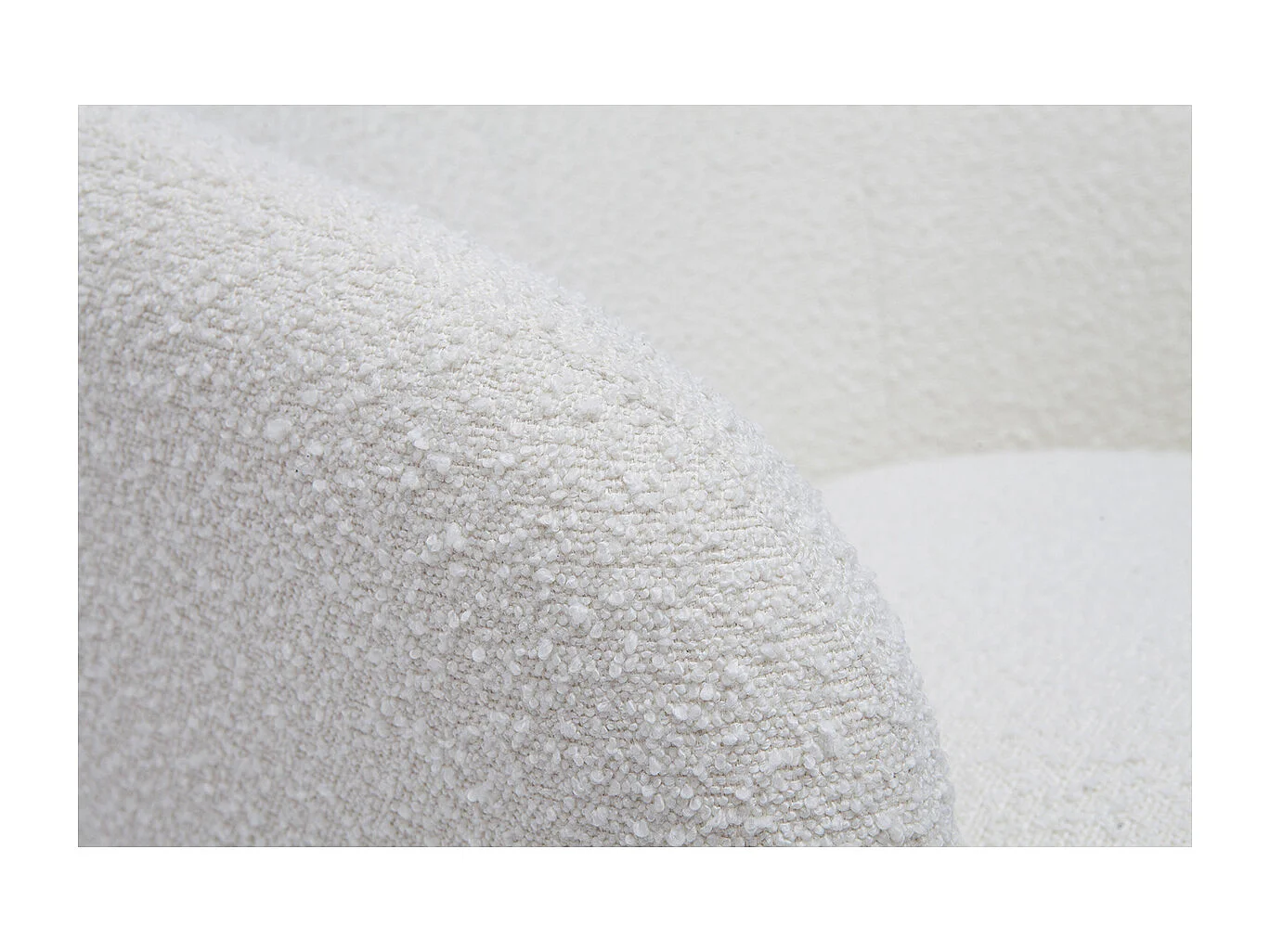 Sillón nórdico efecto borreguillo y madera MAGGIE