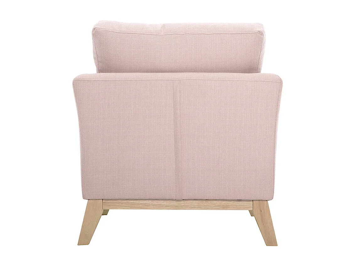 Sillón nórdico desenfundable de tela rosa OSLO