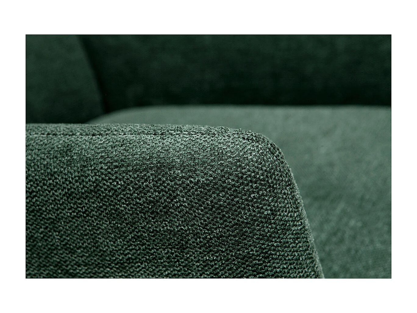 Designer-Stoffsessel aus grünem strukturiertem Samtstoff COME