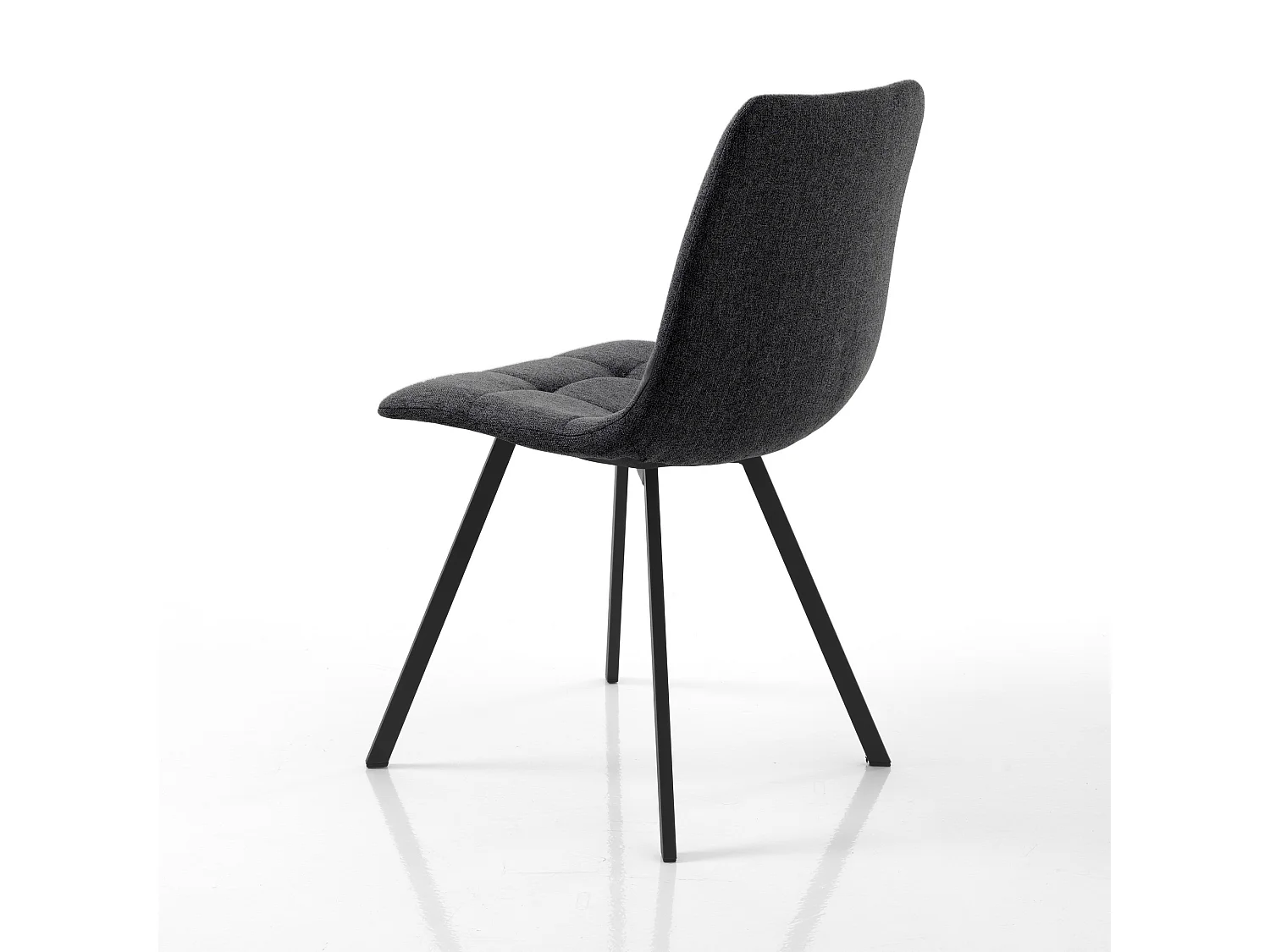 Set di 4 sedie imbottita JANE ANTHRACITE
