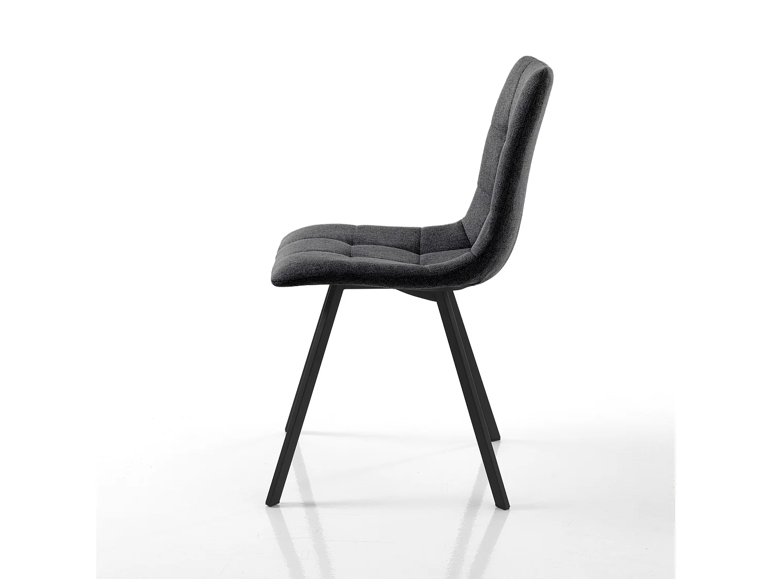 Set di 4 sedie imbottita JANE ANTHRACITE