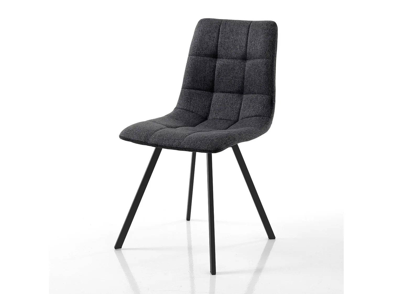 Set di 4 sedie imbottita JANE ANTHRACITE