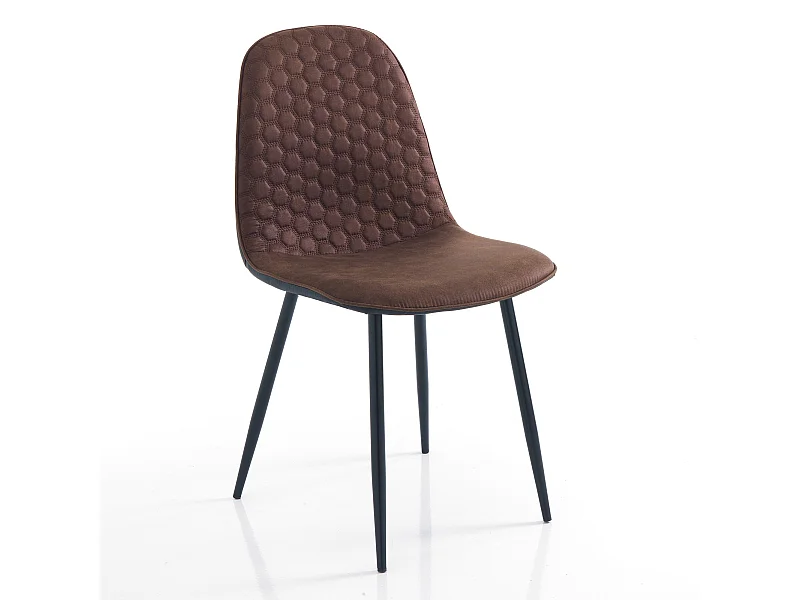 Set di 4 sedie SALT BROWN