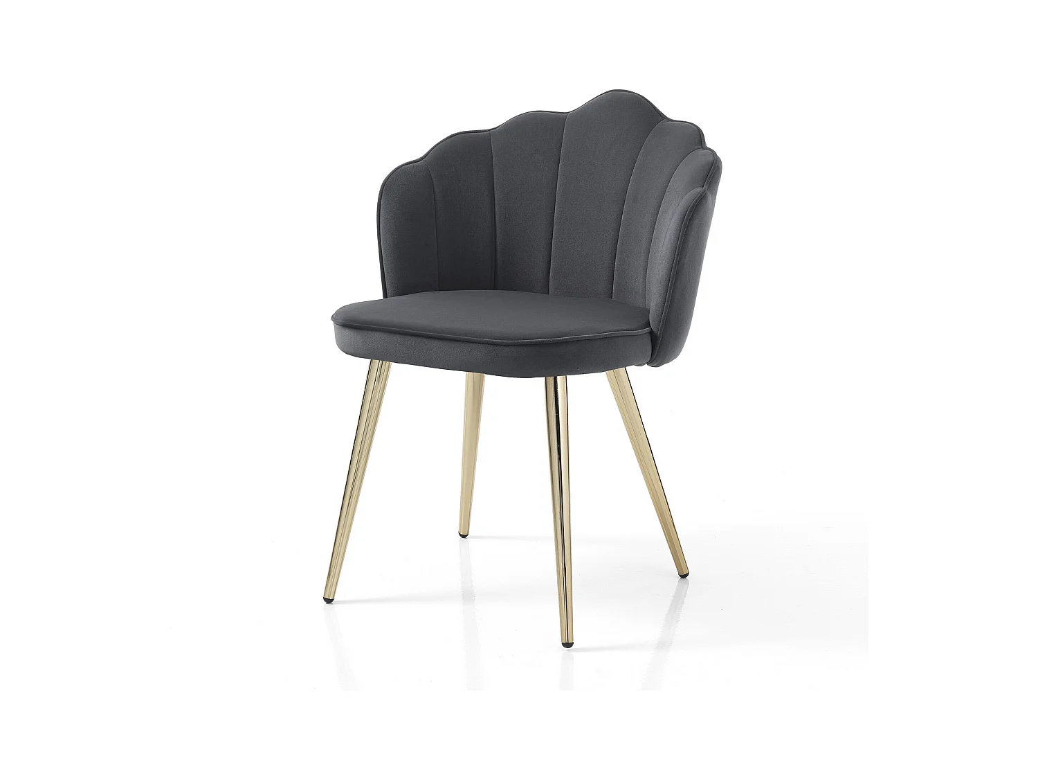 Lot de 4 chaises LINNY GREY