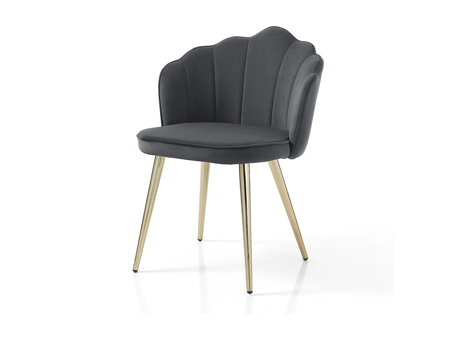 Lot de 4 chaises LINNY GREY