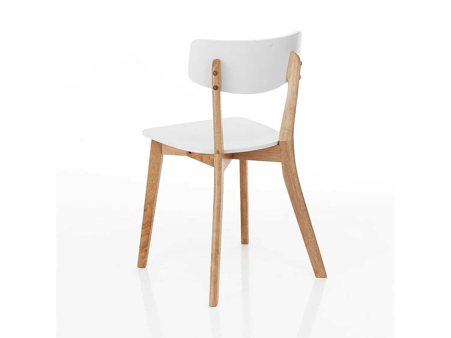 Lot de 2 chaises TOKYO WHITE / WOOD