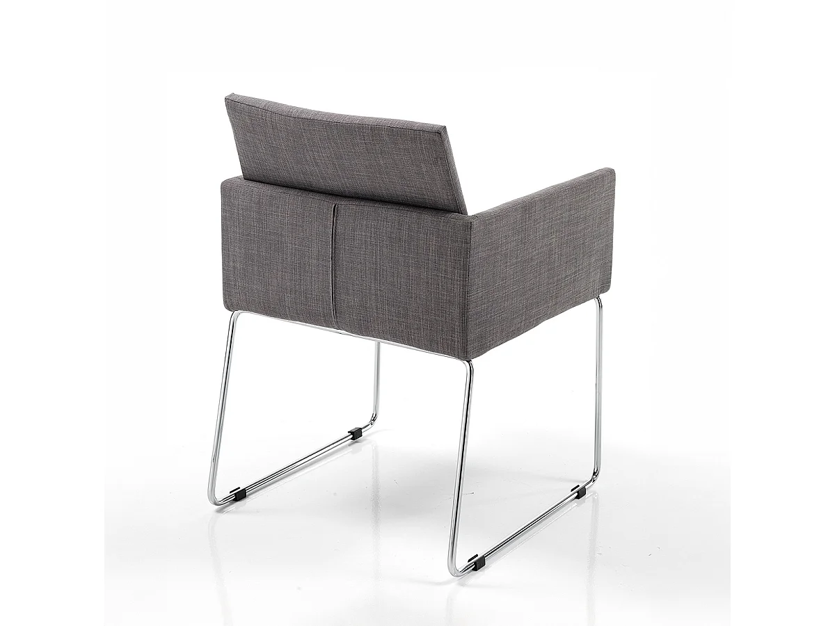 Lot de 2 chaises tapissée GARLAND GREY
