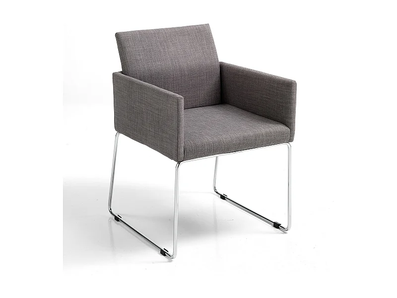 Lot de 2 chaises tapissée GARLAND GREY