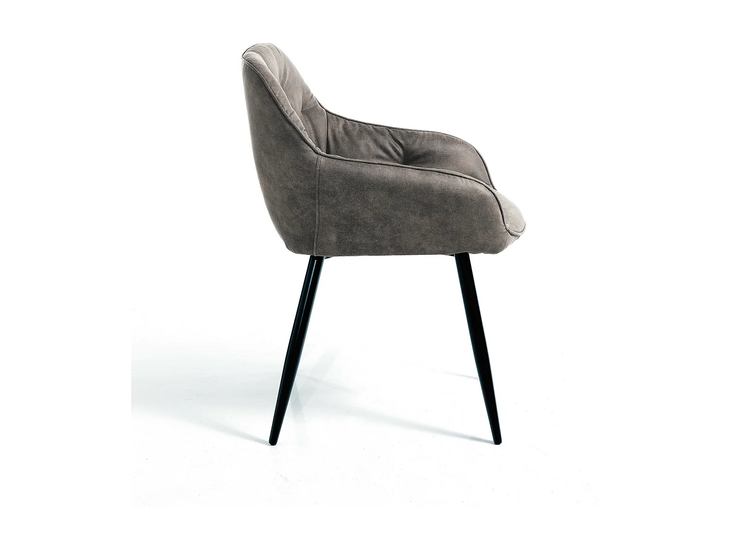 Lot de 2 chaises tapissée QUEEN GREY