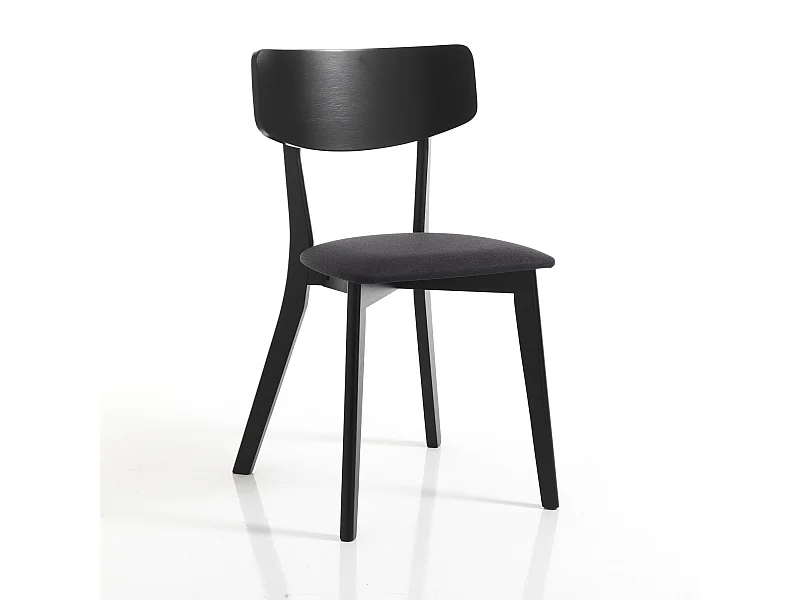 Lot de 2 chaises TOKYO BLACK