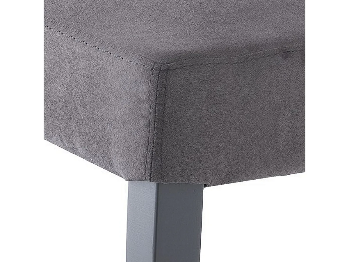 Sillas tapizadas de microfibra para comedor Made in Italy Midland - Gris