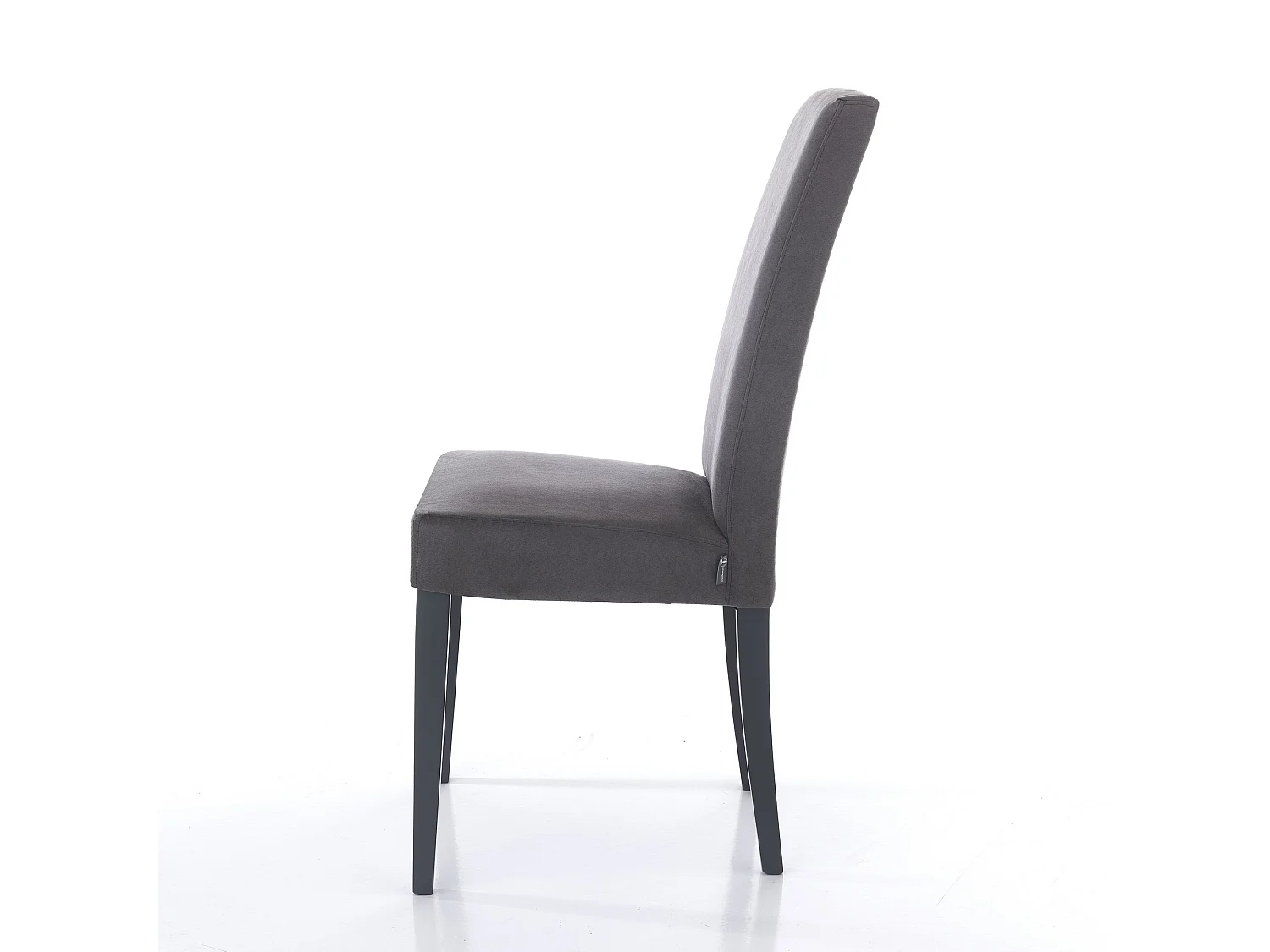 2 Sillas tapizadas de microfibra para comedor Made in Italy Midland - Gris