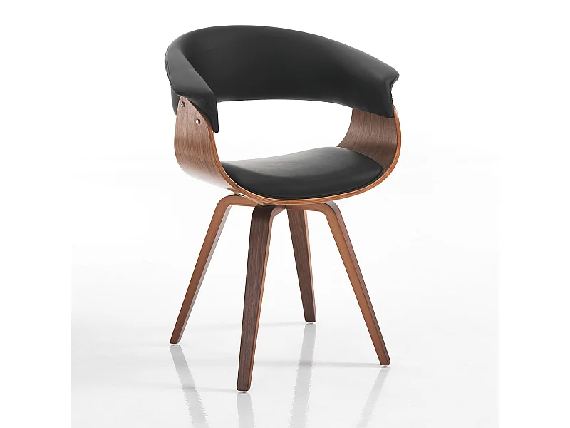 chaise MICHIGAN DARK WOOD