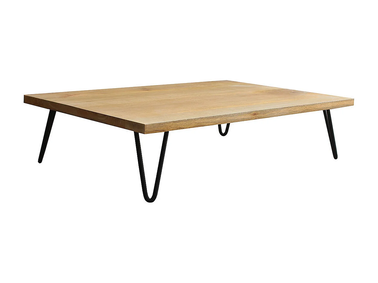 Mesa de centro mango patas horquilla metal VIBES