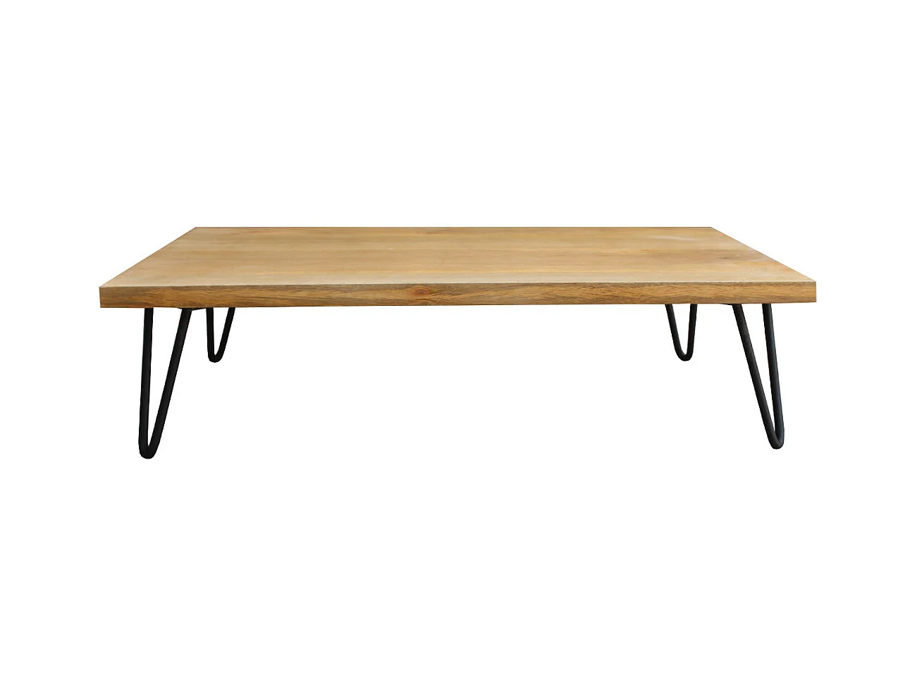 Mesa de centro mango patas horquilla metal VIBES