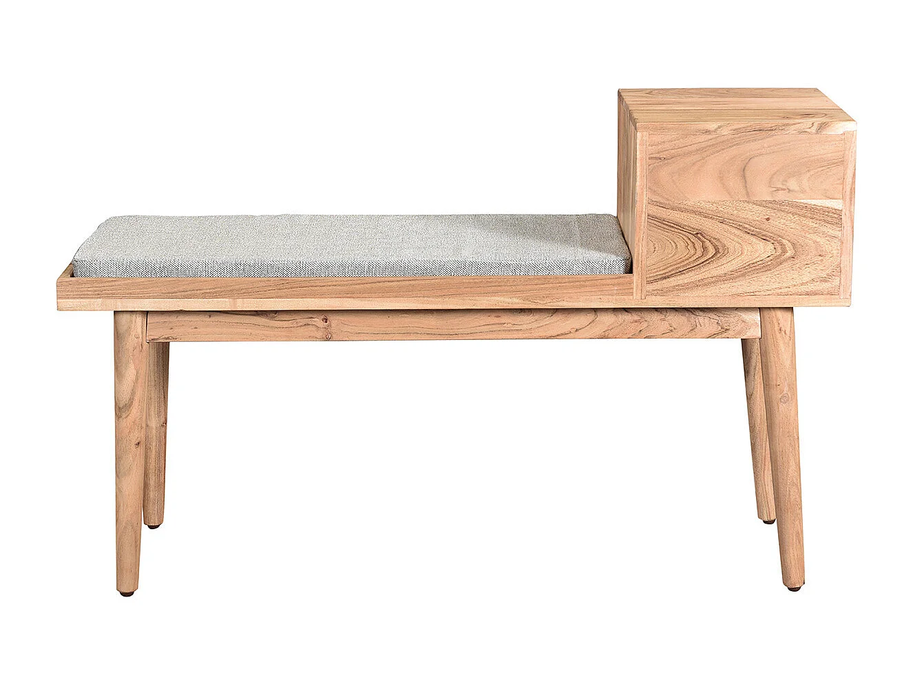 Panca da ingresso con 2 cassetti in acacia ALTY