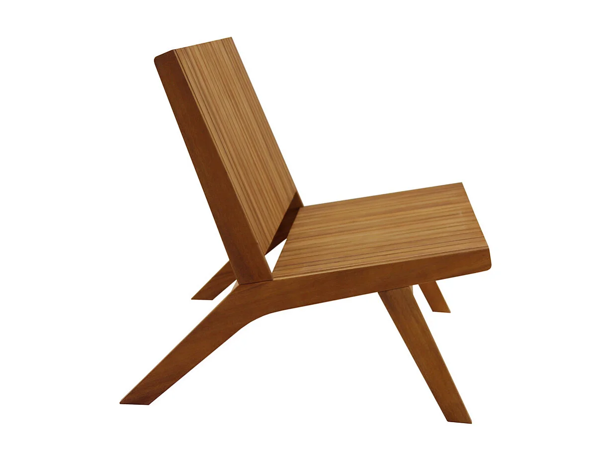 Banco de jardín de madera maciza TIDAK