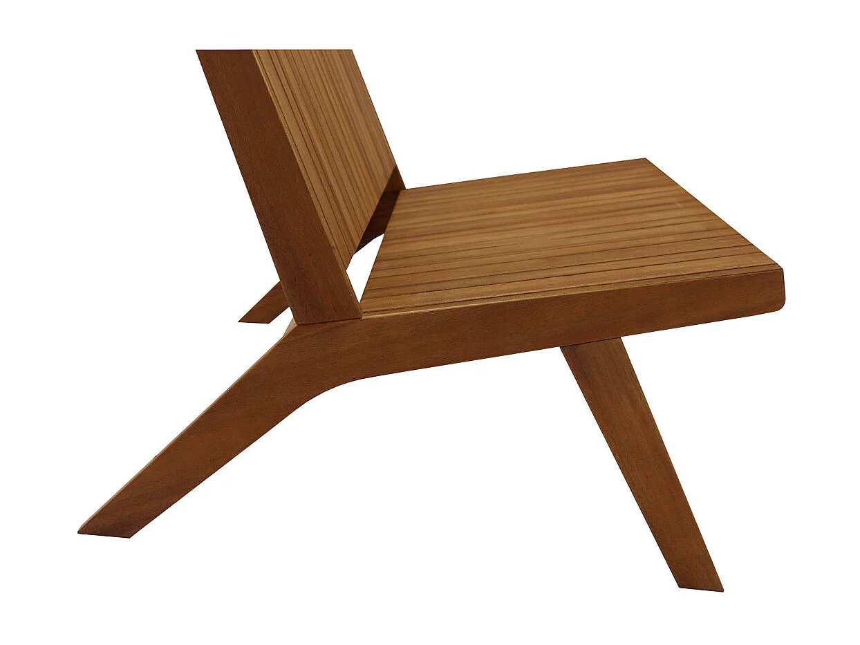 Banco de jardín de madera maciza TIDAK