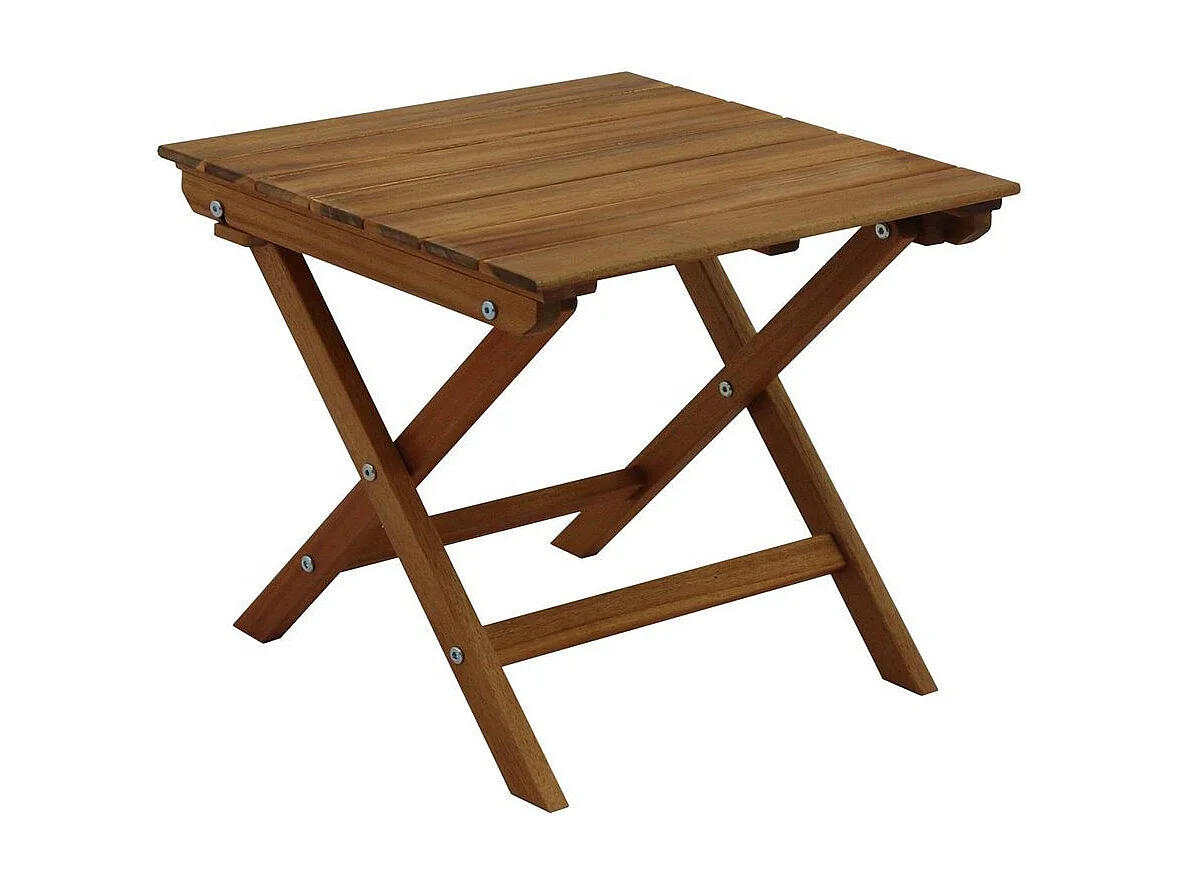 Table basse de jardin pliante en bois massif L40 cm ITZA