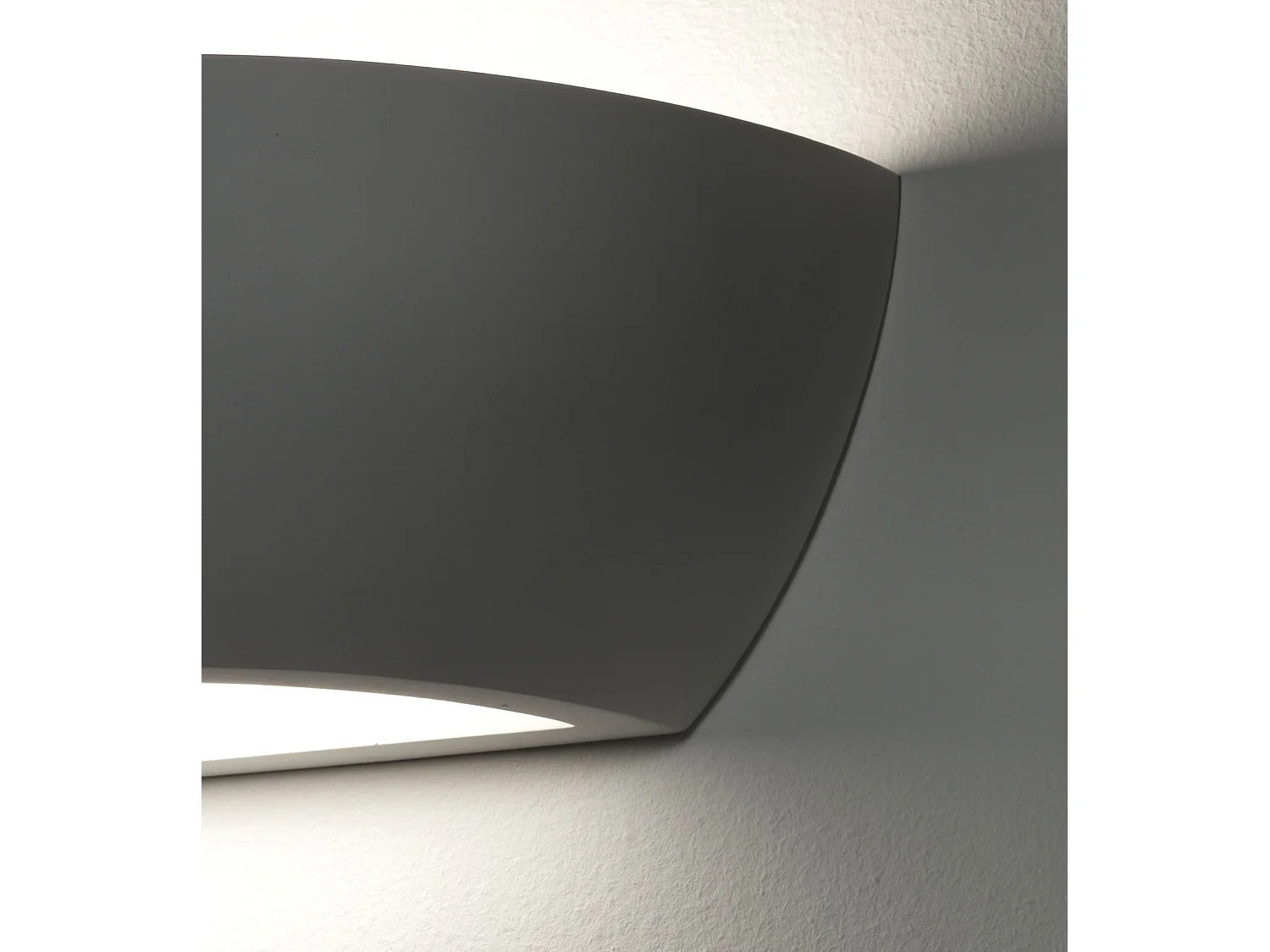 Applique da parete moderna in ceramica bianca minimal Salem